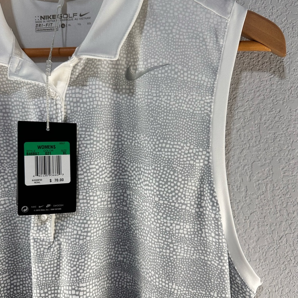 Nike Precision‎ Golf Zebra Fade Sleeveless Polo Sz XL - Picture 2 of 5